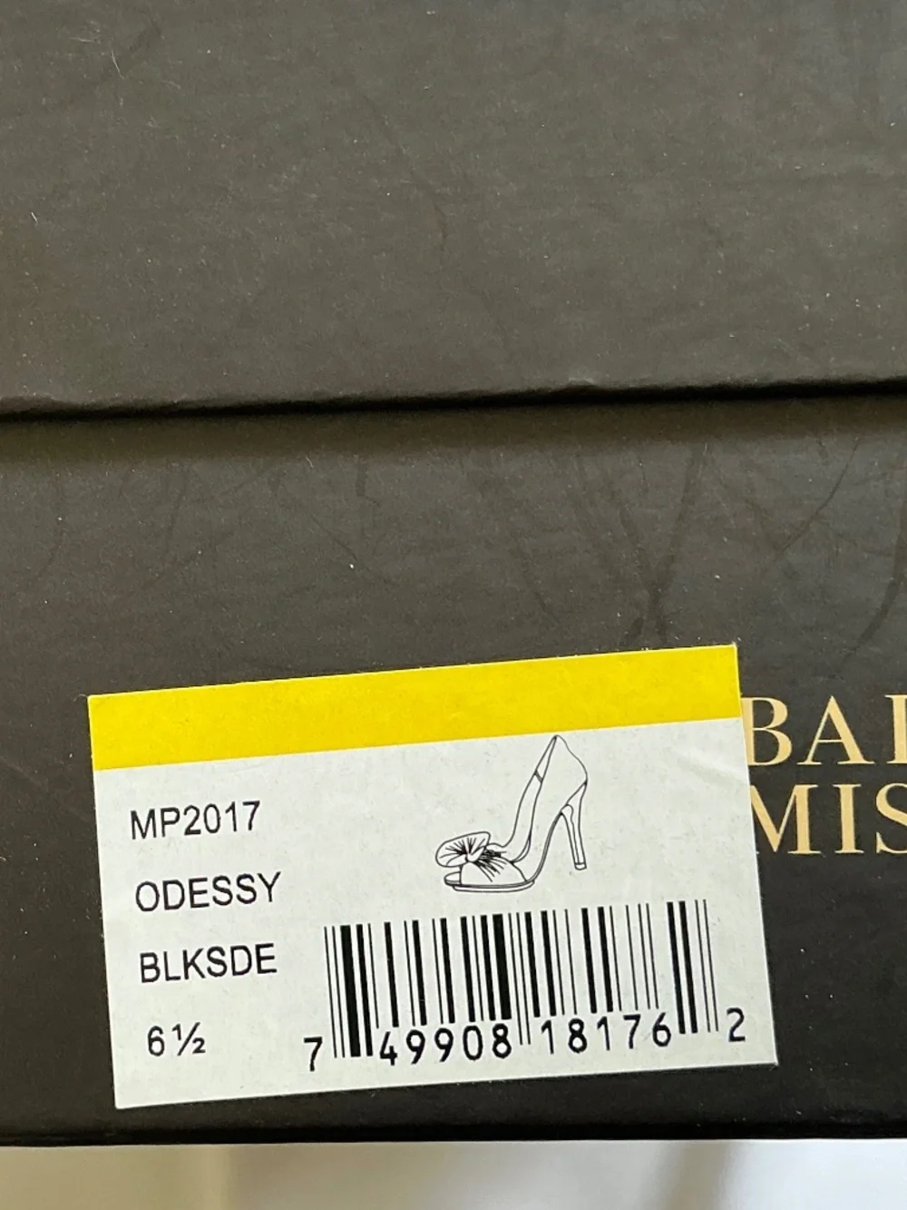Badgley Mischka size black